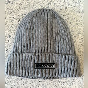 NWOT Spyder Unisex Vertex Knit Gray Beanie - One Size